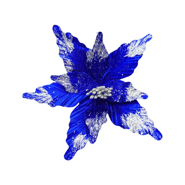 Flor 25cm Azul Arbol De Navidad Adornos Decoración X4u 