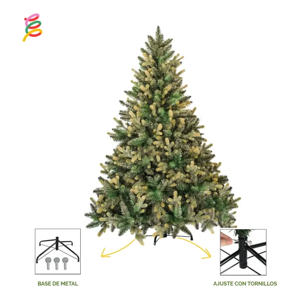 Arbol De Navidad Pino Natural Amber 1.50mts Pino Frondoso Amber