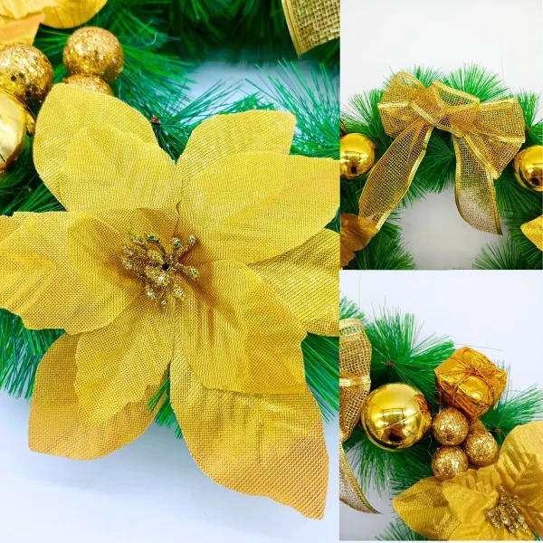 Corona De Navidad Verde Con Bayas  Fabesa (30 )