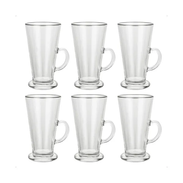 Set X6 Unidades Jarros Submarino Cafe Vaso Vidrio 335ml