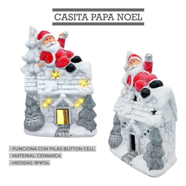 Casita De Ceramica Con Iluminacion