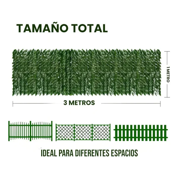 Jardin Vertical Artificial Muro Verde Panel 300 X 100 Cm