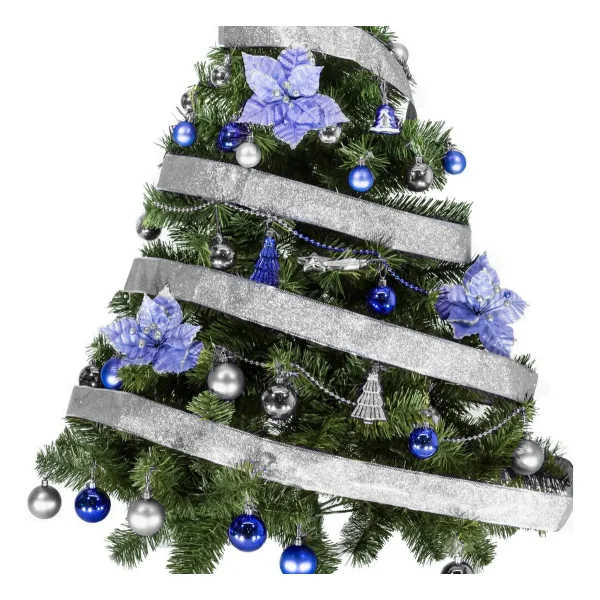 Arbol De Navidad Tronador Lujo 1,50mts Con Adornos Kit X40