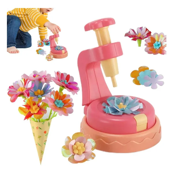 Kit Para Hacer Flores Tela Máquina Manualidades Juguete Diy