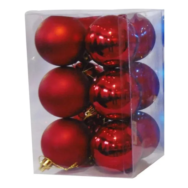 Adornos Navideños Set Bolas De Navidad 7cm X60 Unidades
