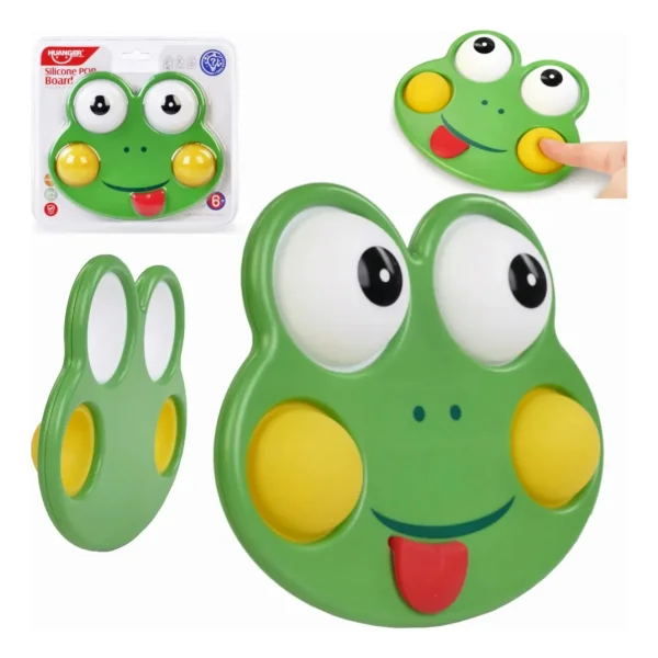 Pop It Rana Juguete Sensorial Silicona Antiestrés Bebe Verde