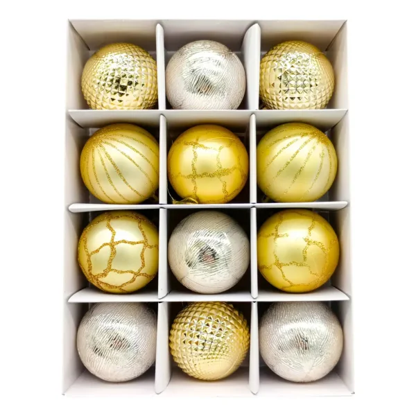 Navidad Adornos Bolas Navideñas Decoradas 6cm X48 Decoración