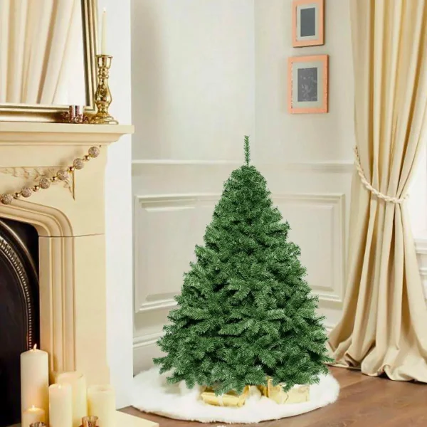 Arbol De Navidad Verde Imperial 1,3mts Base Metalica Alta Gama