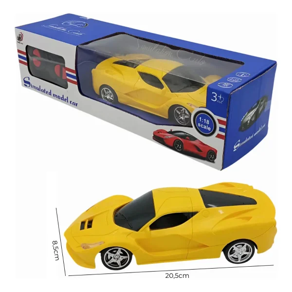 Auto Deportivo A Radio Control Remoto Ferrari Escala 1:18 Rojo