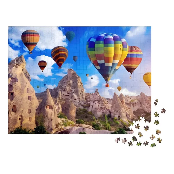 Rompecabezas 1000 Piezas Expreso Polar Paisaje Globos Aerostáticos Plástico