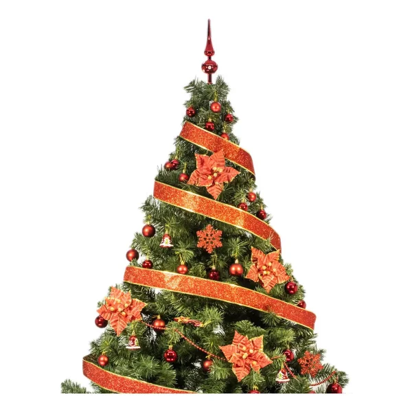 Arbol De Navidad Tronador Lujo 2,10mts Con Adornos Kit X60