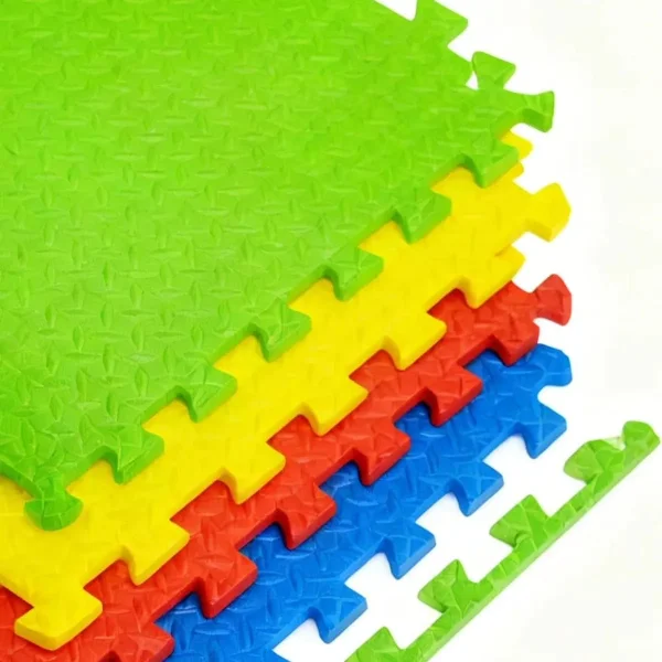 Piso Goma Eva Encastrable Pack X12 Gym Bebes Niños 10mm Multicolor