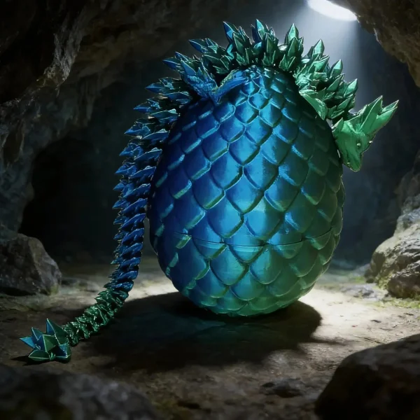 Dragón Articulado 3d Huevo Sorpresa Figura Coleccionable