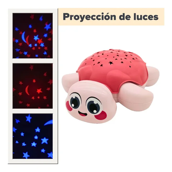 Proyector Tortuga Infantil Musical Luz Sonido Juguete