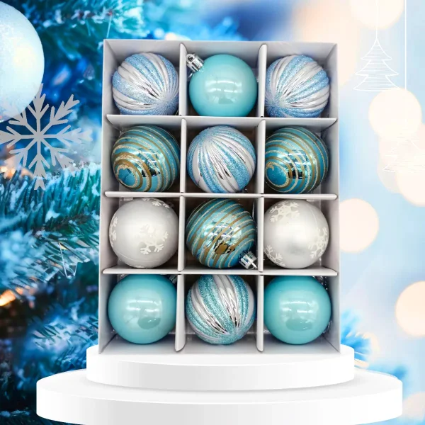 Navidad Adornos Bolas Navideñas Decoradas 6cm X48 Decoración