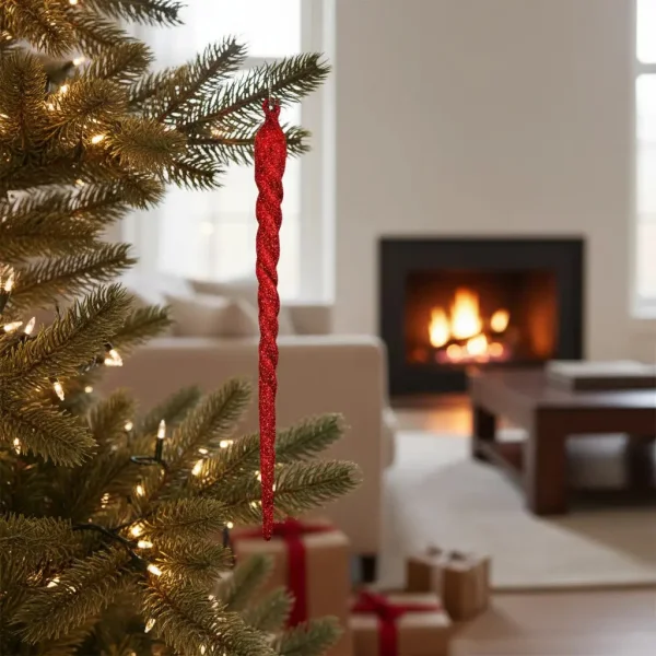 Adorno Colgante Navideño Decoración Bastones De Caramelo X3