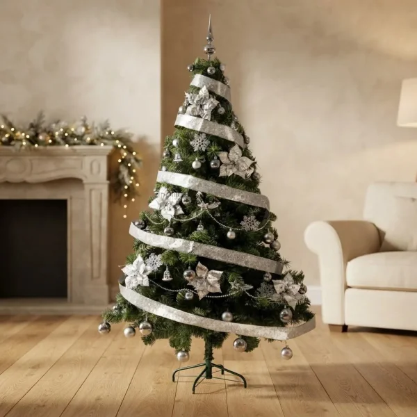 Arbol De Navidad Tronador Lujo 1,80mts Con Adornos Kit X60