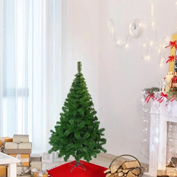 Arbol De navidad Tronador De Lujo Verde 1.20mts Base Metal