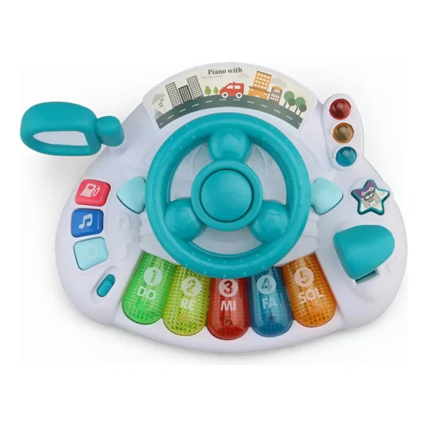 Volante Didactico Con Piano Luz Y Sonidos Para Bebe