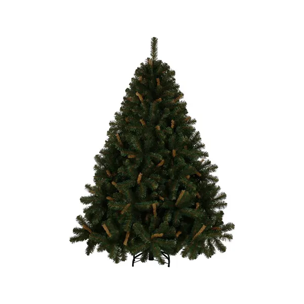Árbol De Navidad Alpino 1.5mts Base Metálica Color Verde