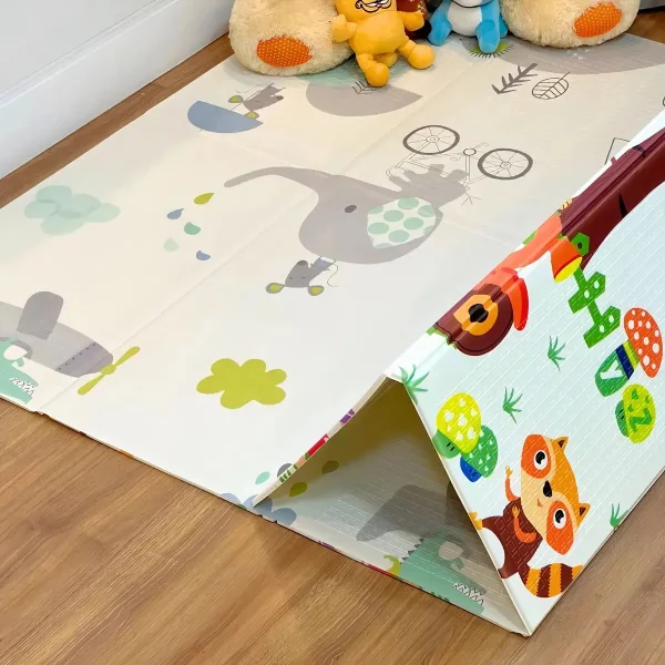 Alfombra Antigolpes Plegable Bebes Reversible 120x180cm