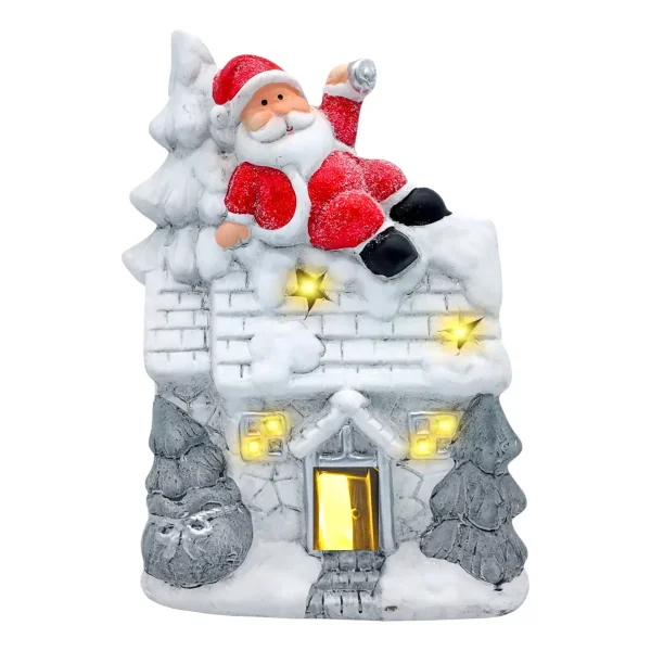 Casita De Ceramica Con Iluminacion