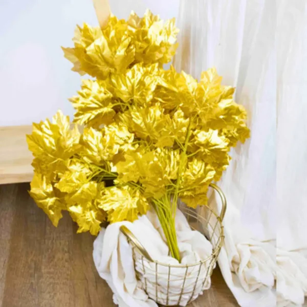 Jardín Vertical Artificial Ramo Sin Maceta 60cm Expreso Polar Plástico Dorado