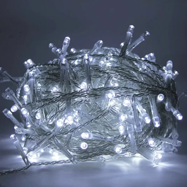 Tira De Luces De Navidad Led X100 220v 9mts Luz Arroz