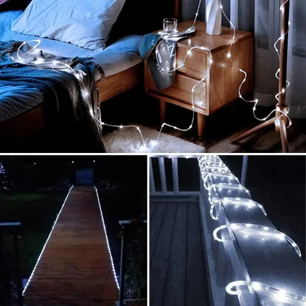 Manguera Tira Fina Led 10 Metros Luces Navidad Iluminación