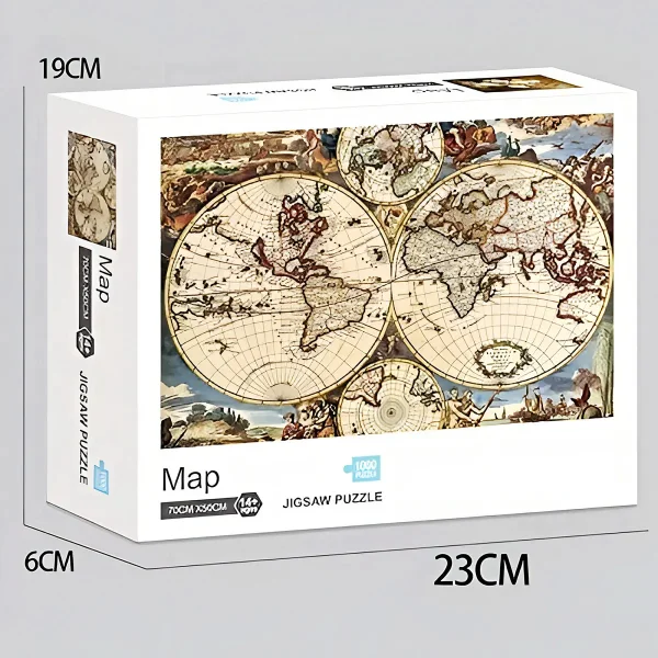 Puzzle Rompecabezas 1000 Pzs Mapamundi Antiguo