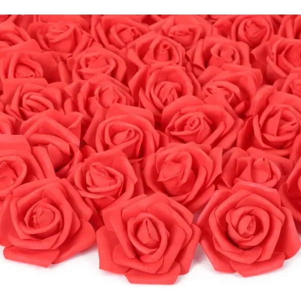 Mini Rosas Flores Artificiales Decoracion Pack X100