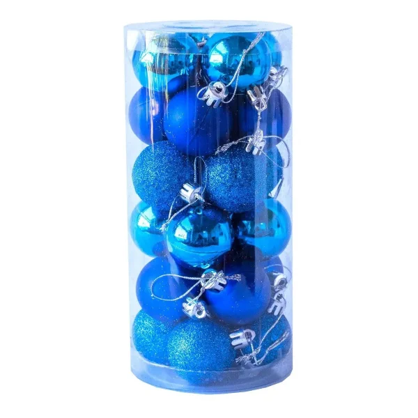 Adornos De Navidad Set Esferas Navideñas 4cm X24 Bolas