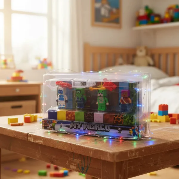 Cubos Magnéticos My World Bloques Construcción 130pz Luz Led 130 My World