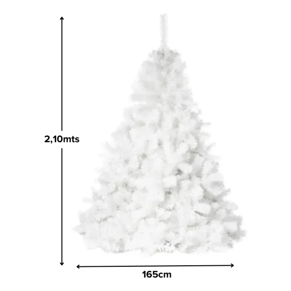 Arbol de Navidad Extra Lujo Patagonia Blanco 1,80mts