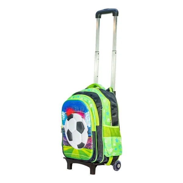 Mochila Carrito Espalda Escolar 2 En 1 Canopla Lunchera Luz
