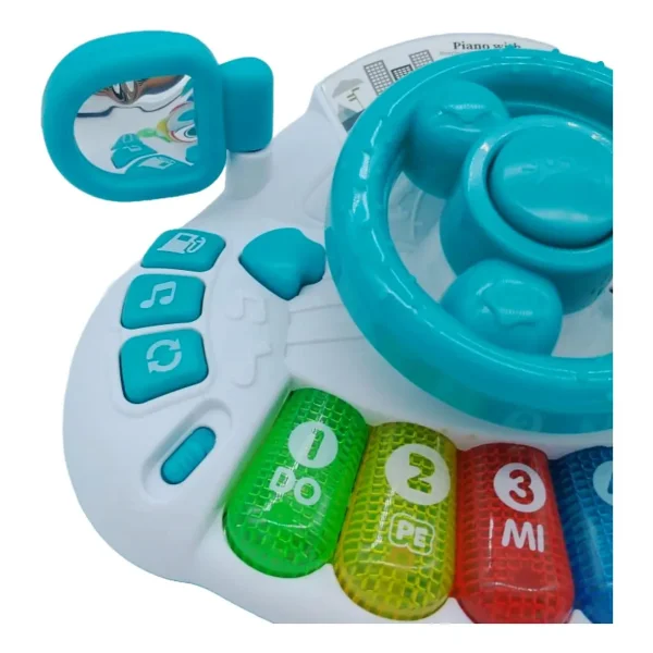 Volante Didactico Con Piano Luz Y Sonidos Para Bebe