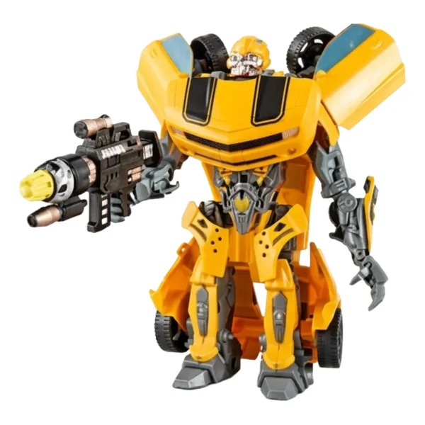 Juguete Robot Transformable Auto Camion Con Accesorios 20cm Camion Azul