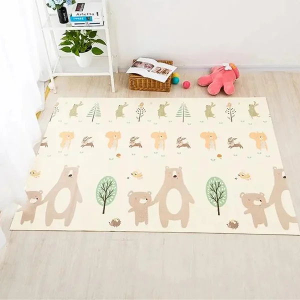 Alfombra Antigolpes Reversible Bebe Plegable 120x180cm