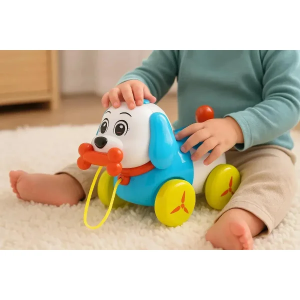 Perrito Arrastre Sobebear Musical Plastico