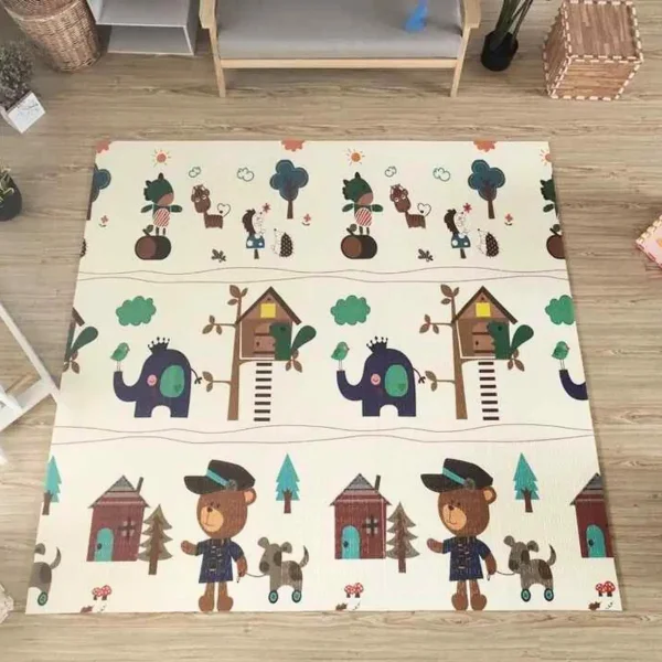 Alfombra Antigolpes Plegable Bebes Reversible 150x200cm
