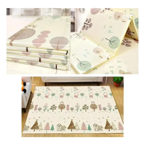 Alfombra Antigolpes Plegable Bebes Reversible 120x180cm