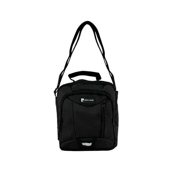 Morral Hombre Bandolera Organizador Bolsito Casual Urbana Negro Lisa