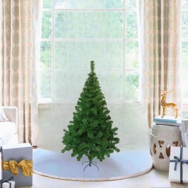 Arbol De navidad Tronador De Lujo Verde 1.20mts Base Metal