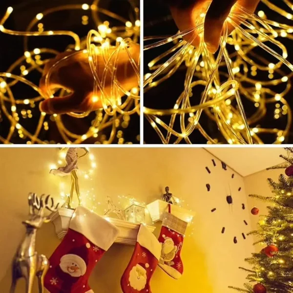 Manguera Tira Fina Led 10 Metros Luces Navidad Iluminación