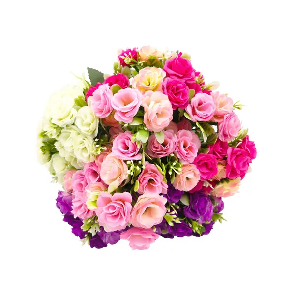 Ramo Mini Rosa Rococo Flores Artificiales 30cm Decoración X1