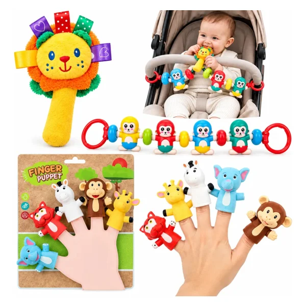 Kit X3 Juguetes Para Bebes Bundle Interactivo 6 Meses 1 Año Multicolor