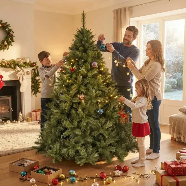 Arbol De Navidad Verde Cipres 2,10 Mts Tope De Gama
