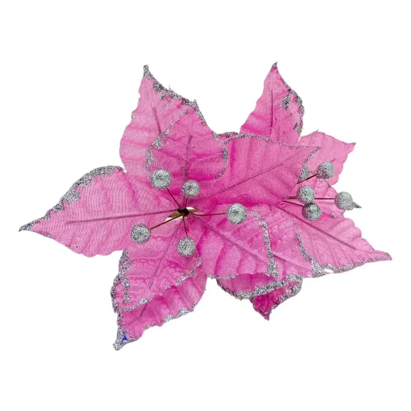 Flor 20cm Para Arbol De Navidad Adornos Decoracion