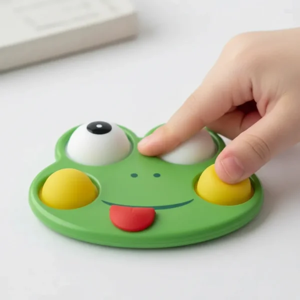 Pop It Rana Juguete Sensorial Silicona Antiestrés Bebe Verde