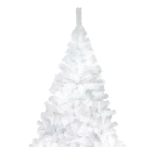 Arbol Navidad Blanco Tronador De Lujo 2.10mts Pie Metal